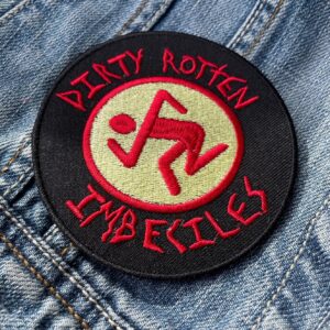 Dirty Rotten Imbeciles | D.R.I. | DRI | American Crossover Thrash | Skate Punk | Embroidered Patch Badge Applique Iron on | Trendy | DIY | Decorative | Collectible