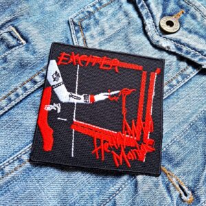 Exciter | Canadian Speed Band Metal | Heavy Metal Maniac | Embroidered Patch Badge Applique Iron on | Trendy | DIY | Decorative | Collectible
