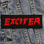 Exciter | Canadian Speed Band Metal | Heavy Metal Maniac | Embroidered Patch Badge Applique Iron on | Trendy | DIY | Decorative | Collectible