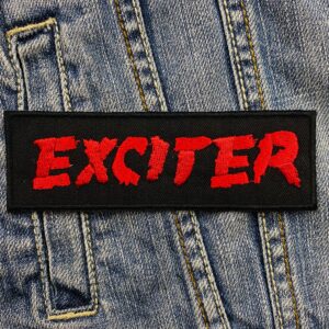 Exciter | Canadian Speed Band Metal | Heavy Metal Maniac | Embroidered Patch Badge Applique Iron on | Trendy | DIY | Decorative | Collectible