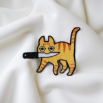 Funny Knife Cat Patch – Iron-On