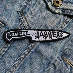 GG Allin & The Jabbers Knife Logo Patch – Iron-On