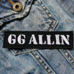 GG Allin Logo Stencil Patch – Iron-On