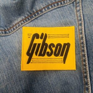 Gibson Yellow Logo Patch – Iron-On