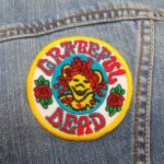 Grateful Dead Dancing Bear Flower Crown Patch – Iron-On