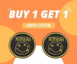Buy 1 Get 1 - Grunge Smiley Face Patch (Limited Edition)