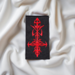 Hypocrisy Red Tribal Cross Patch (Rectangular Edition)