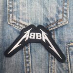 ABBA x Metallica Logo Mashup Patch – Embroidered Parody Badge for Jackets & Vests
