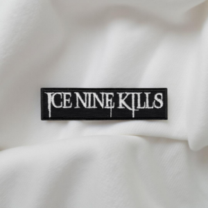 Ice Nine Kills White Logo Rectangle Patch Iron-On