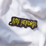 Jimi Hendrix Yellow Script Logo Patch – Iron-On