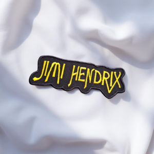 Jimi Hendrix Yellow Script Logo Patch – Iron-On