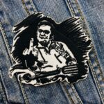 Johnny Cash | American Singer | Songwriter | Country Music Legend | Outlaw Country | The man In Black | Embroidered Patch Badge Applique Iron on | Trendy | DIY | Decorative | Collectible