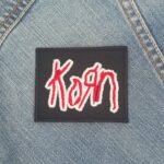 Korn Red & White Logo Patch – Iron-On
