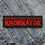Knorkator | German Band | Avant-garde | Heavy Metal | Experimental Rock | Embroidered Patch Badge Applique Iron on | Trendy | DIY | Decorative | Collectible