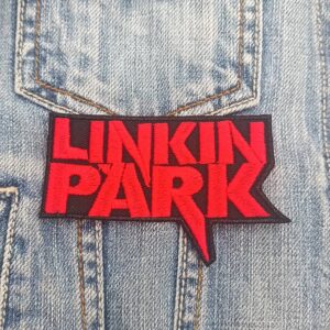 Linkin Park Red on Black Text Bubble Patch – Iron-On