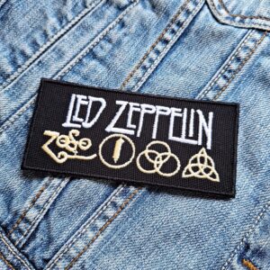 Led Zeppelin Symbols Logo Patch Iron-On