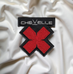 Chevelle Red Flower Symbol Patch – Iron-On
