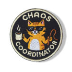 Chaos Coordinator Patch – 3" Embroidered Hook & Loop Cat Morale Patch
