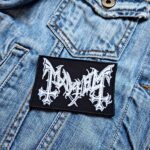 Mayhem White Logo Patch – Iron-On