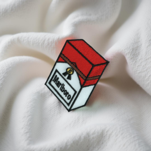 Marlboro Cigarette Box Patch – Iron-On