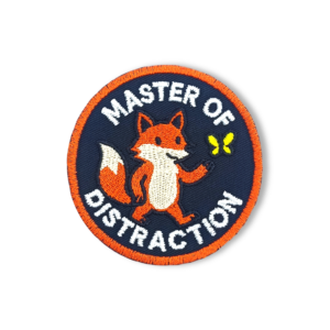 Master of Distraction Fox Patch – 3" Embroidered Hook & Loop Morale Patch