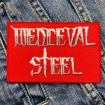 Medieval Steel | American Heavy Metal Band | Traditional Metal | Underground Metal | Embroidered Patch Badge Applique Iron on | Trendy | DIY | Decorative | Collectible