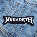Megadeth White Logo Embroidered Patch – Iron-On
