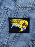 Metallica Flaming Skull Embroidered Patch – Iron-On
