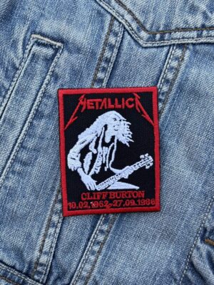 Metallica Cliff Burton Tribute Patch Iron-On