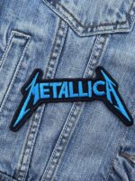 Metallica Blue Lightning Logo Patch Iron-On