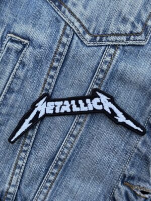 Metallica Classic White Logo Patch Iron-On