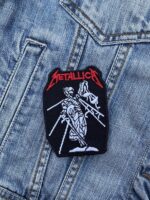 Metallica Lady Justice And Scales Patch Iron-On