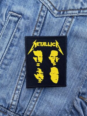Metallica Yellow Band Portrait Patch Iron-On