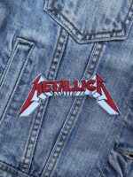 Metallica Logo Red-White Embroidered Patch – Iron-On