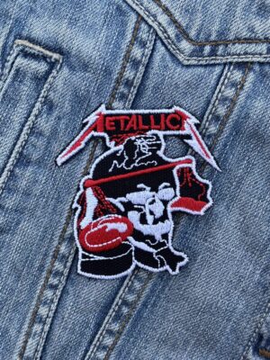 Metallica Boxing Skull Embroidered Patch Iron-On