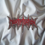 Mortification Webbed Red Logo Patch – Iron-On