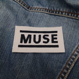 Muse Classic Logo Patch Iron-On (White Background)
