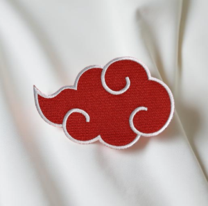 Naruto Akatsuki Red Cloud Emblem Patch (Iron-On)