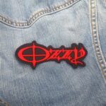 Ozzy Osbourne Red Barbed Wire Logo Patch Iron-On