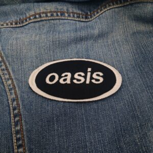 Oasis Oval Band Logo Patch Iron-On