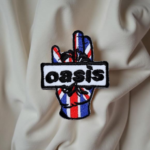 Oasis Union Jack Peace Sign Patch Iron-On