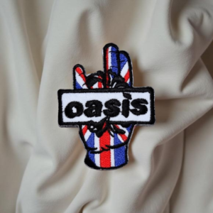 Oasis Union Jack Peace Sign Patch Iron-On