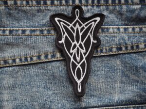 Arwen Evenstar Symbol | Embroidered Patch Badge Applique Iron on | Trendy | DIY | Decorative | Collectible