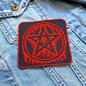 Pentagram | American Heavy Metal Band | Big Four Of Doom Metal | Embroidered Patch Badge Applique Iron on | Trendy | DIY | Decorative | Collectible