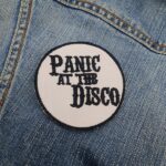 Panic! At The Disco Round Patch (Black on White) – Iron-On