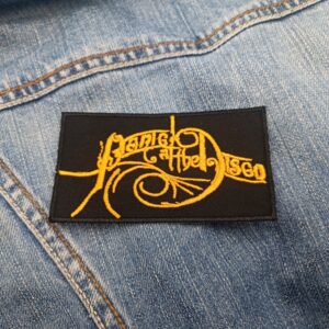 Panic! At The Disco Patch – Ornate Gold Script Logo (Iron-On)