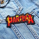 Pantera Flame Logo Patch Iron-On