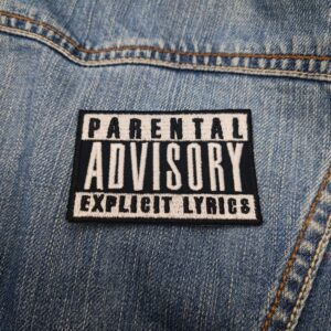 Parental Advisory Explicit Lyrics Patch – Iron-On