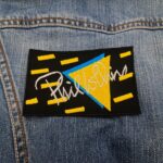 Phil Collins Retro Triangle Patch – Iron-On
