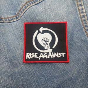 Rise Against Iron-On Patch – Heart Fist Logo
